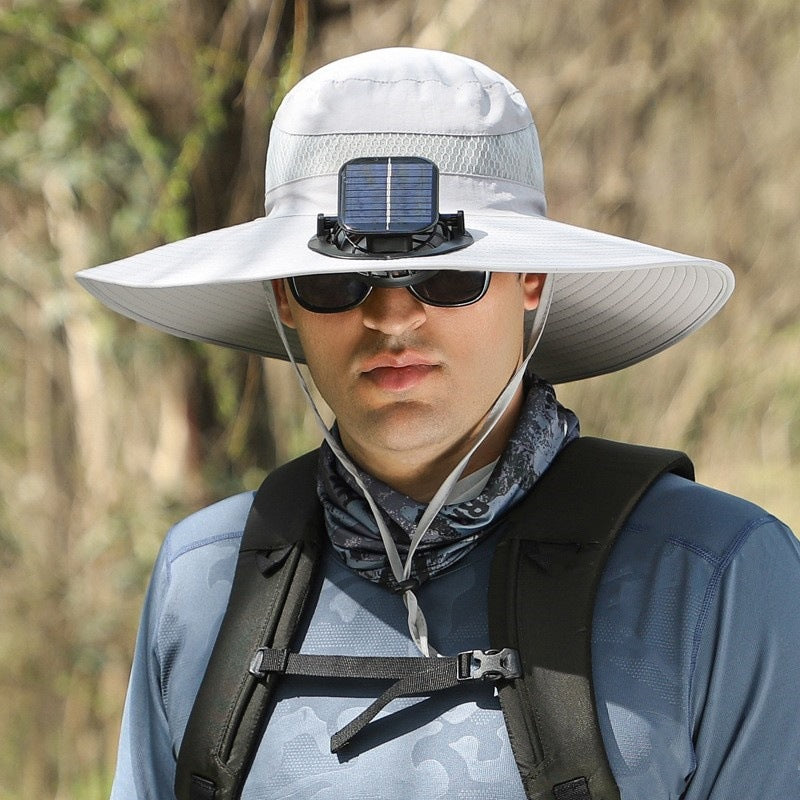 Solar Powered Cooling Hat with Built-in Fan