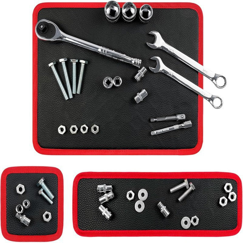 Magnetic Leather Tool Organizer Pad