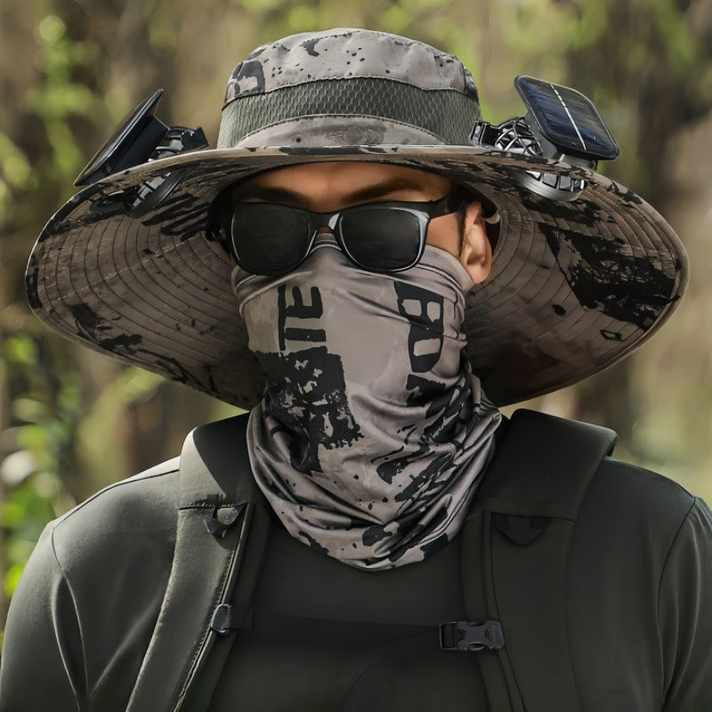 Solar Powered Cooling Hat with Built-in Fan