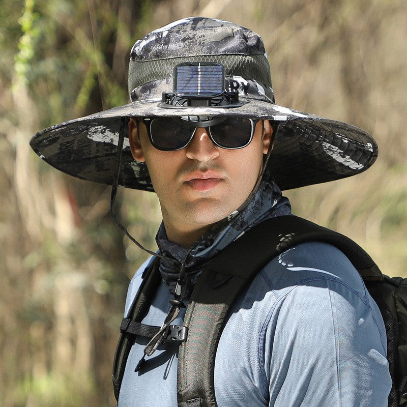 Solar Powered Cooling Hat with Built-in Fan