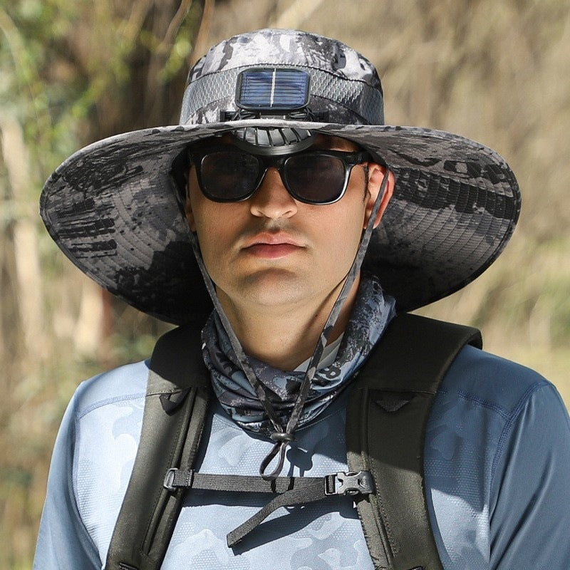 Solar Powered Cooling Hat with Built-in Fan